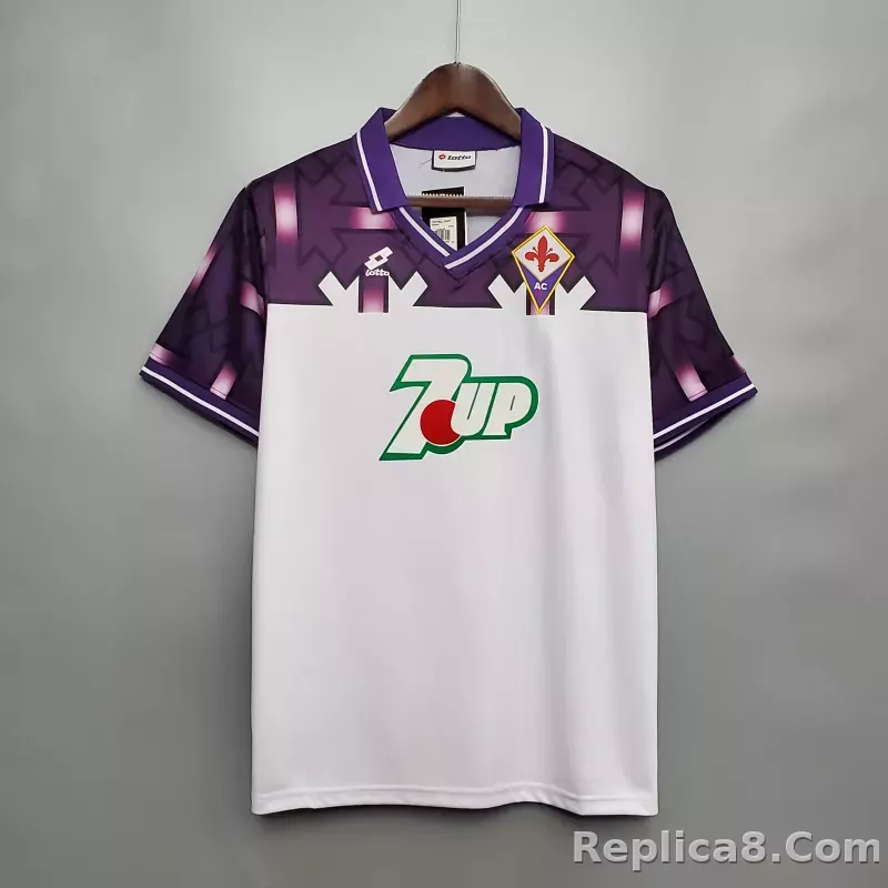 1992-1993 Fiorentina Soccer Away Jersey Retro Version