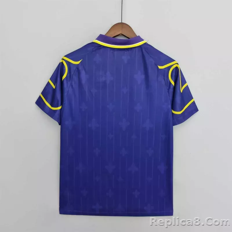 1997-1998 Fiorentina Soccer Home Jersey Retro Version - detail