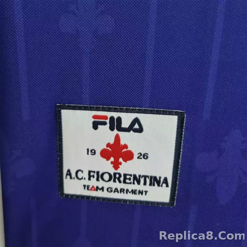 1997-1998 Fiorentina Soccer Home Jersey Retro Version - detail