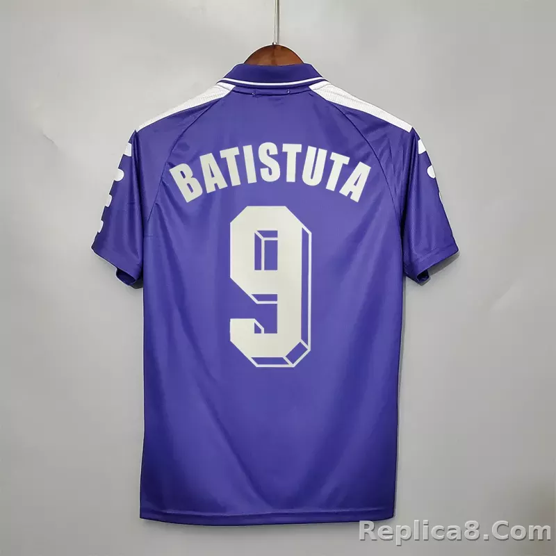 1998-1999 Fiorentina Soccer Home Jersey Retro Version - detail