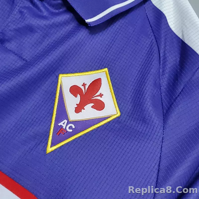 1998-1999 Fiorentina Soccer Home Jersey Retro Version - detail