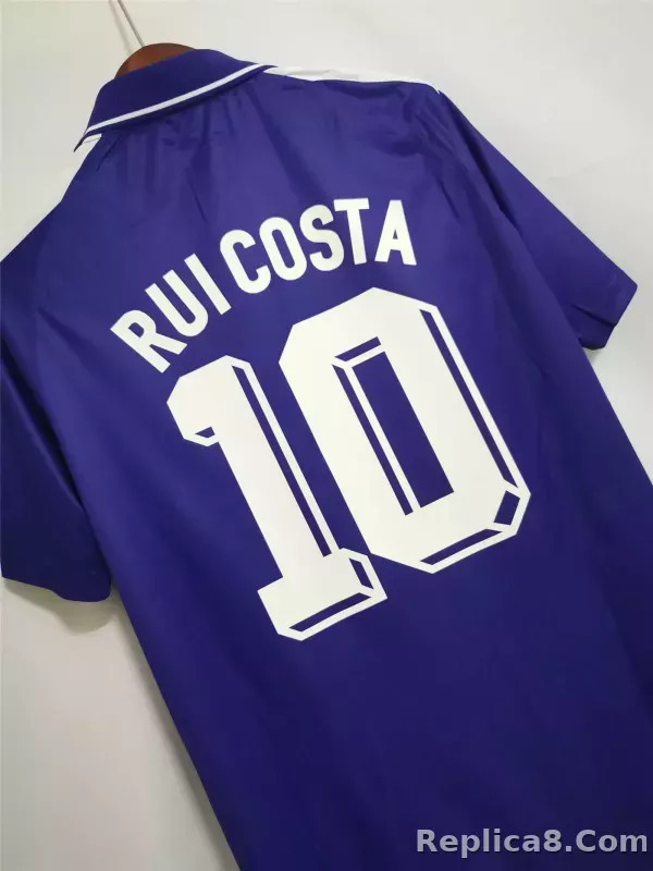 1998-1999 Fiorentina Soccer Home Jersey Retro Version - detail