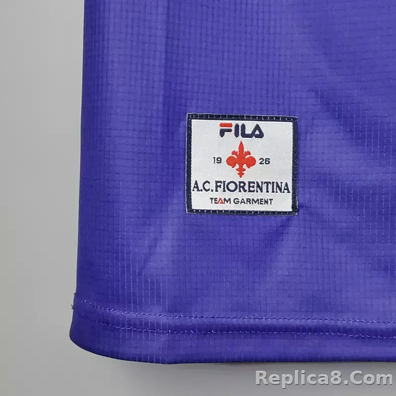 1998-1999 Fiorentina Soccer Home Jersey Retro Version - detail