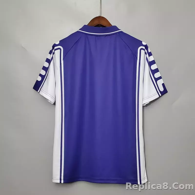 1999-2000 Fiorentina Soccer Home Jersey Retro Version - detail