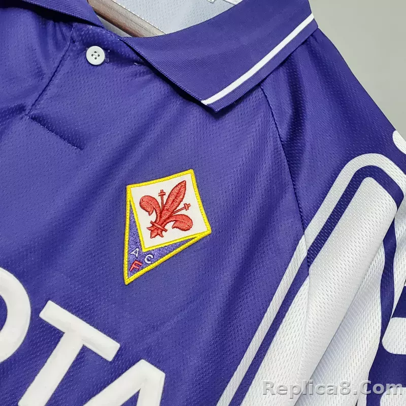 1999-2000 Fiorentina Soccer Home Jersey Retro Version - detail