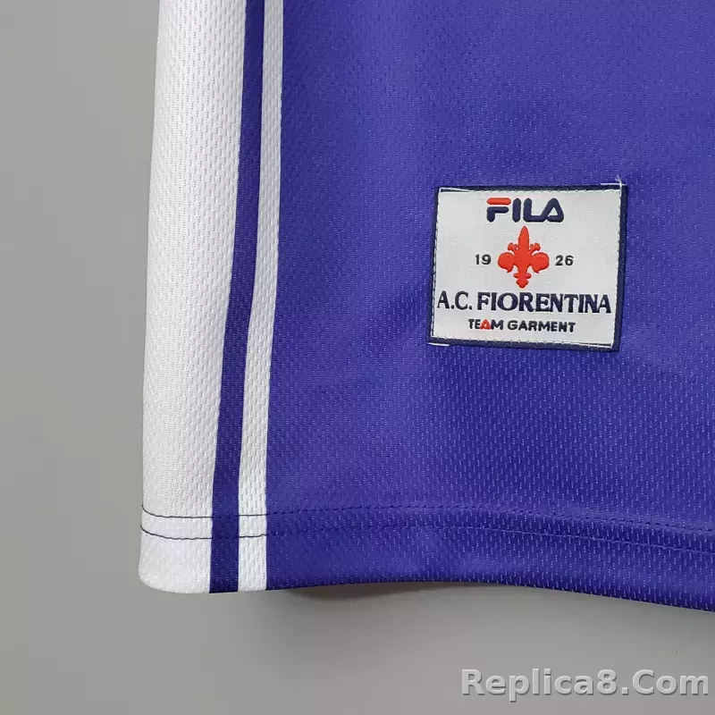 1999-2000 Fiorentina Soccer Home Jersey Retro Version - detail