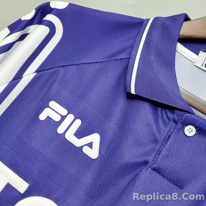 1999-2000 Fiorentina Soccer Home Jersey Retro Version - detail