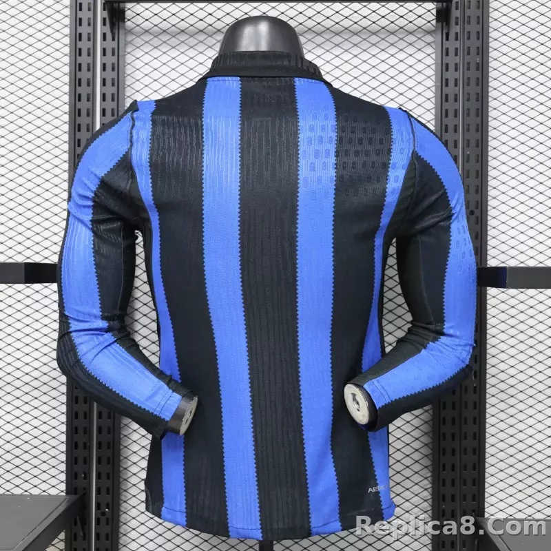 26-27 Inter Milan Home Kit Jersey Player Version Long Sleeve - detail