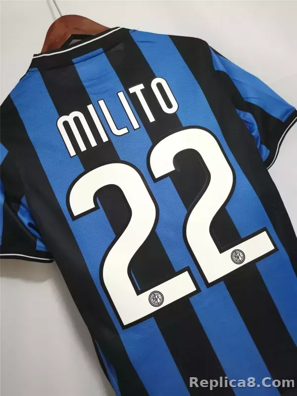 09-10 Inter Milan Retro Jersey Home UCL Finals - detail