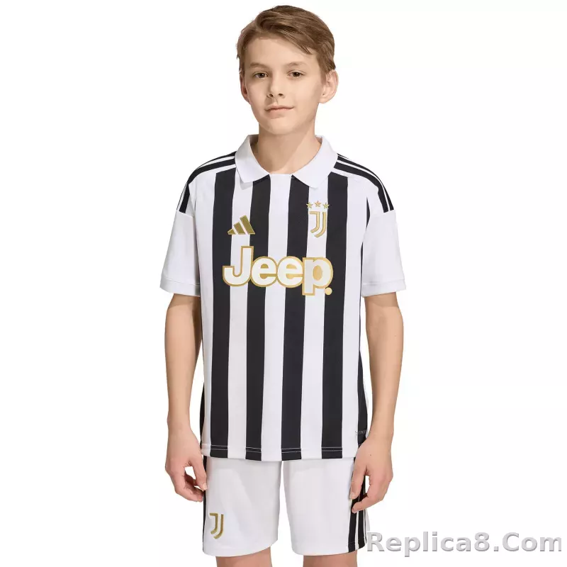 26-27 Juventus Home Soccer Kids Kit Jersey+Shorts