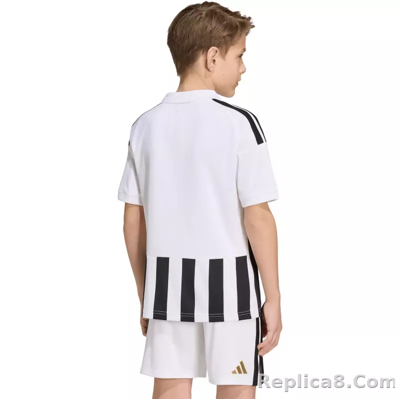 26-27 Juventus Home Soccer Kids Kit Jersey+Shorts - detail