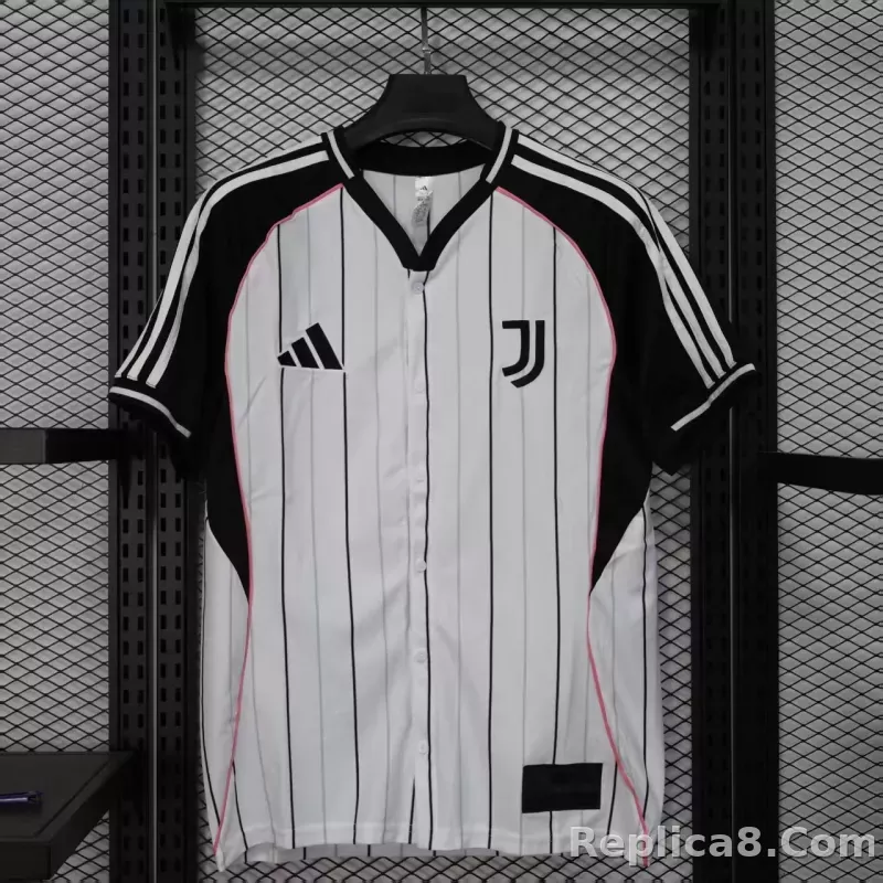 25-26 Juventus Basebal Soccer Jersey