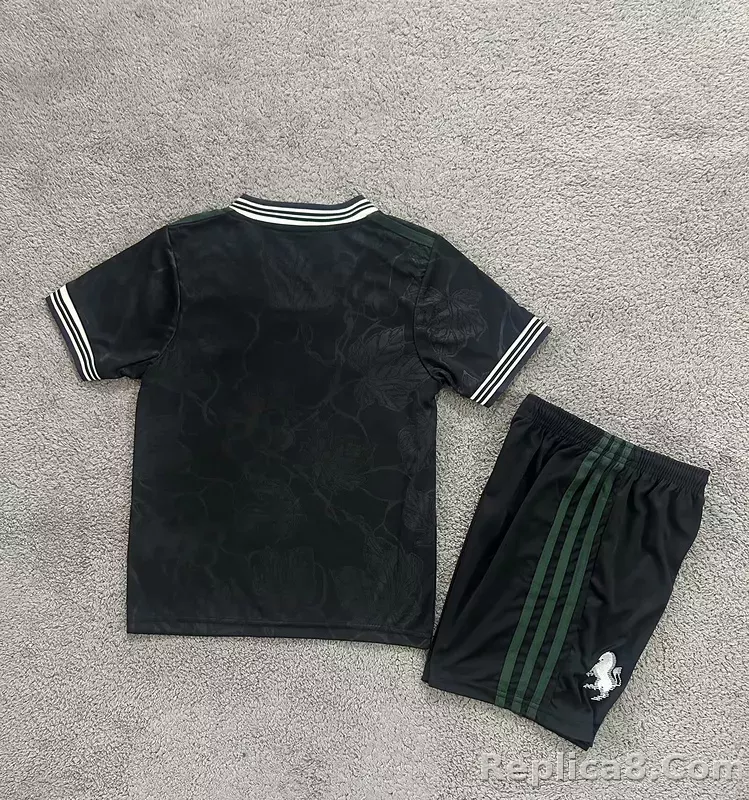 25-26 Juventus Thrid  Away Soccer Kids Kit Jersey+Shorts - detail