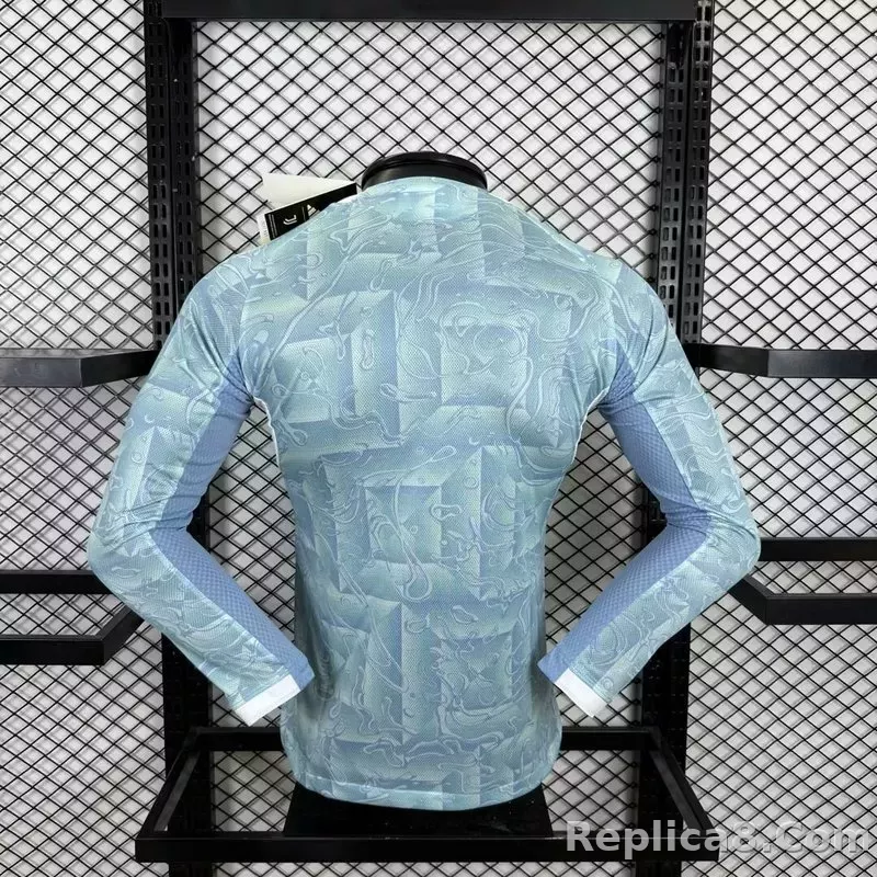 25-26 Juventus Away Soccer Jersey Player Version Long Sleeve - detail