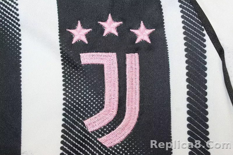 25-26 Juventus Home Soccer Kids Kit Jersey+Shorts - detail