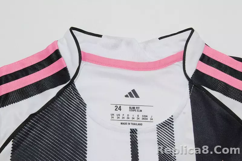 25-26 Juventus Home Soccer Kids Kit Jersey+Shorts - detail