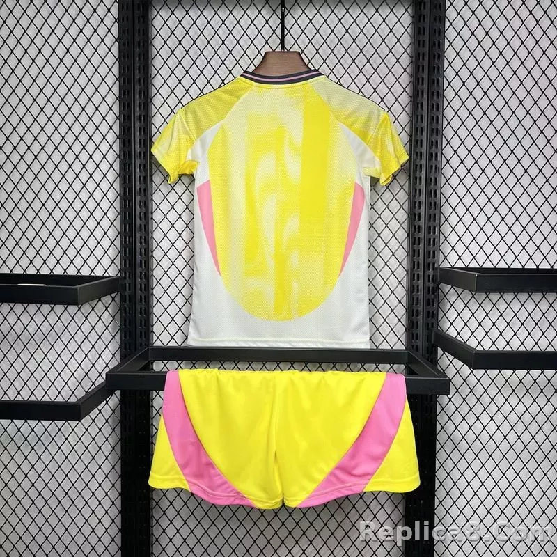 24-25 Juventus Away Soccer Kids Kit Jersey+Shorts - detail