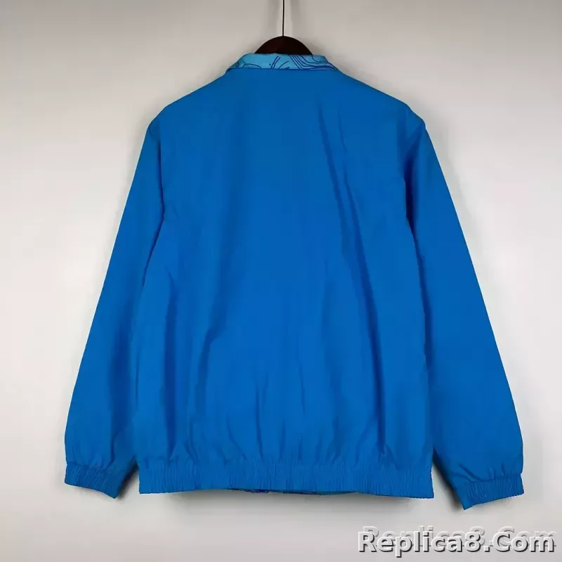 2023-2024 Juventus Reversible Windbreaker Blue Soccer Jersey 1:1 Thai Quality - detail