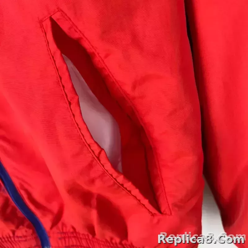 2023-2024 Juventus Reversible Windbreaker（Blue-red）Soccer Jersey 1:1 Thai Quality - detail