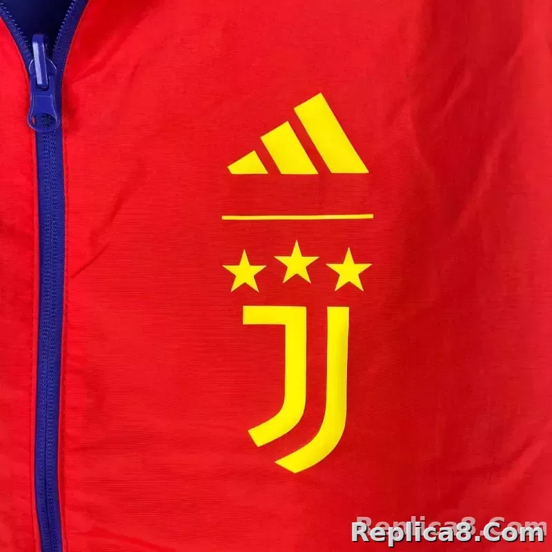 2023-2024 Juventus Reversible Windbreaker（Blue-red）Soccer Jersey 1:1 Thai Quality - detail