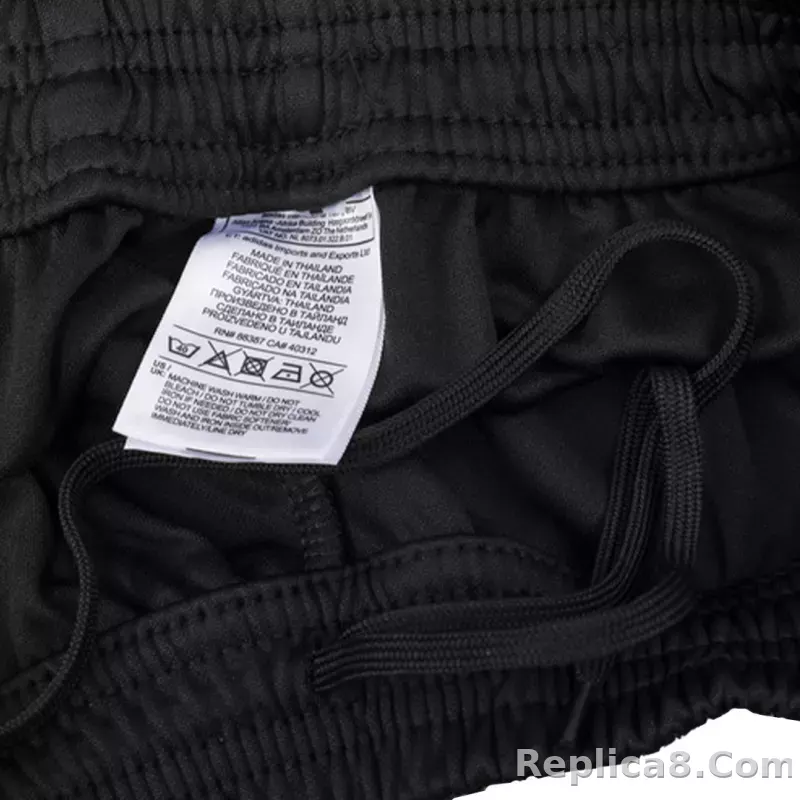 Kids Juventus Zipper Sweatshirt Kit(Top+Pants) Black 2023/24 - detail