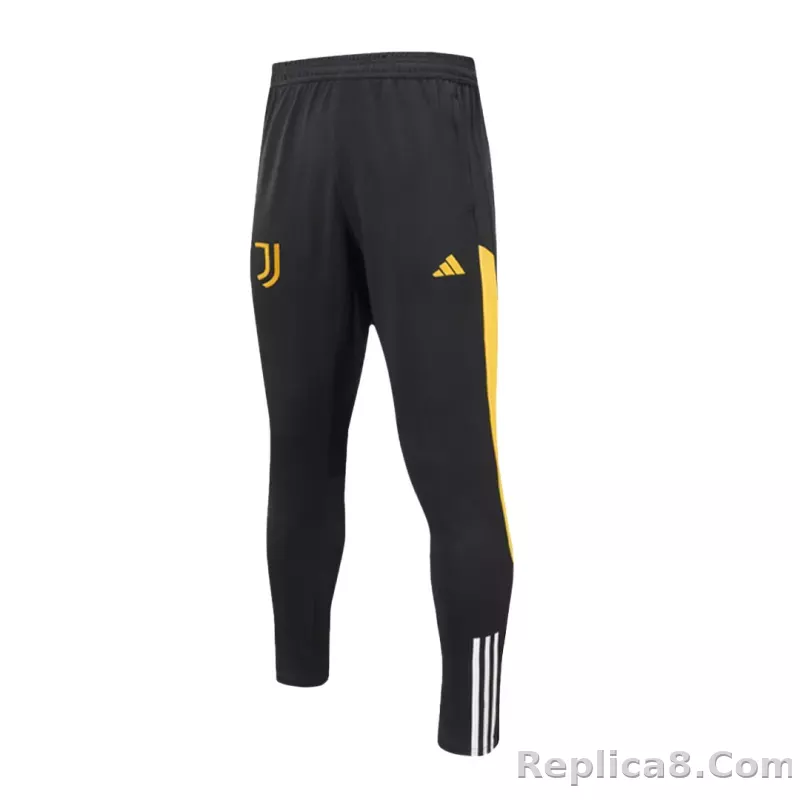 Juventus Zipper Sweatshirt Kit(Top+Pants) Black 2023/24 - detail