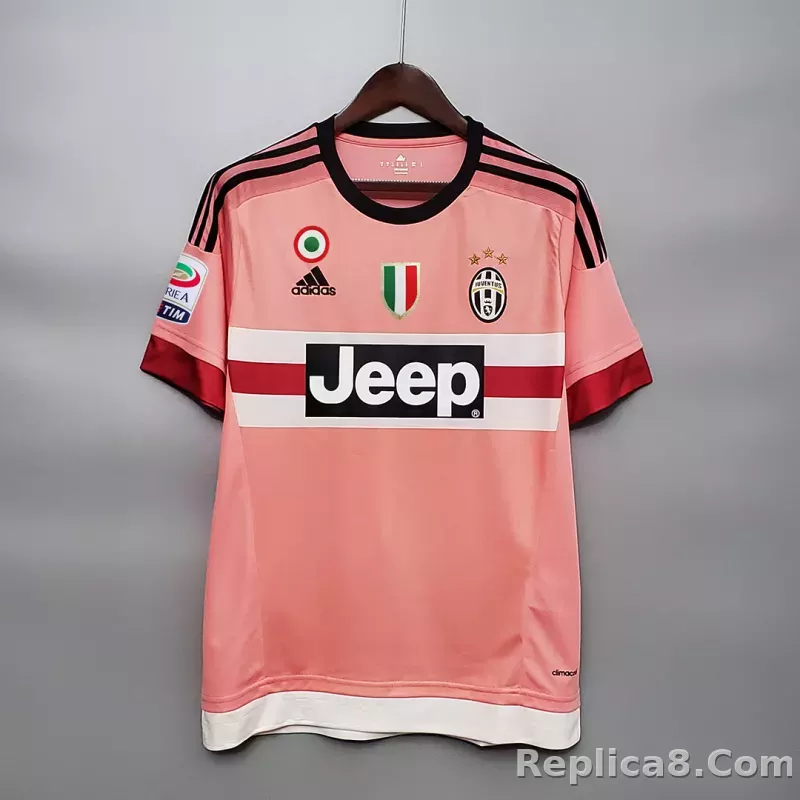 15-16 Juventus Retro Jersey Away - detail