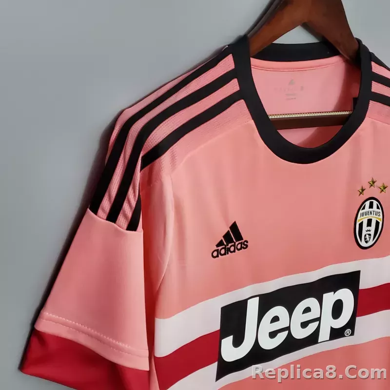 15-16 Juventus Retro Jersey Away - detail