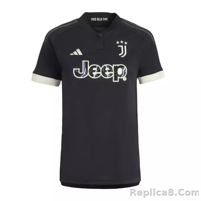 23-24 Juventus Third Away Kids Kits(Jersey+Shorts) - detail