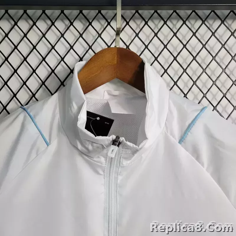2023 Juventus Soccer Jersey Windbreaker white - detail