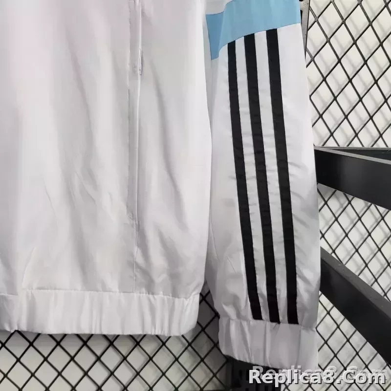 2023 Juventus Soccer Jersey Windbreaker white - detail