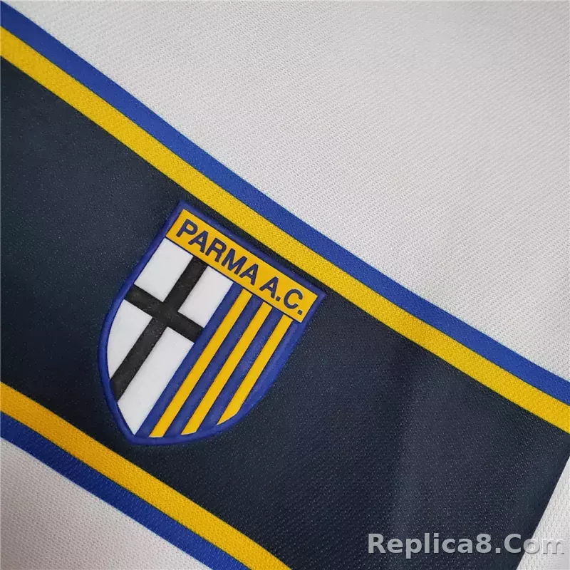 02-03 Parma Calcio Away Soccer Retro Jersey - detail