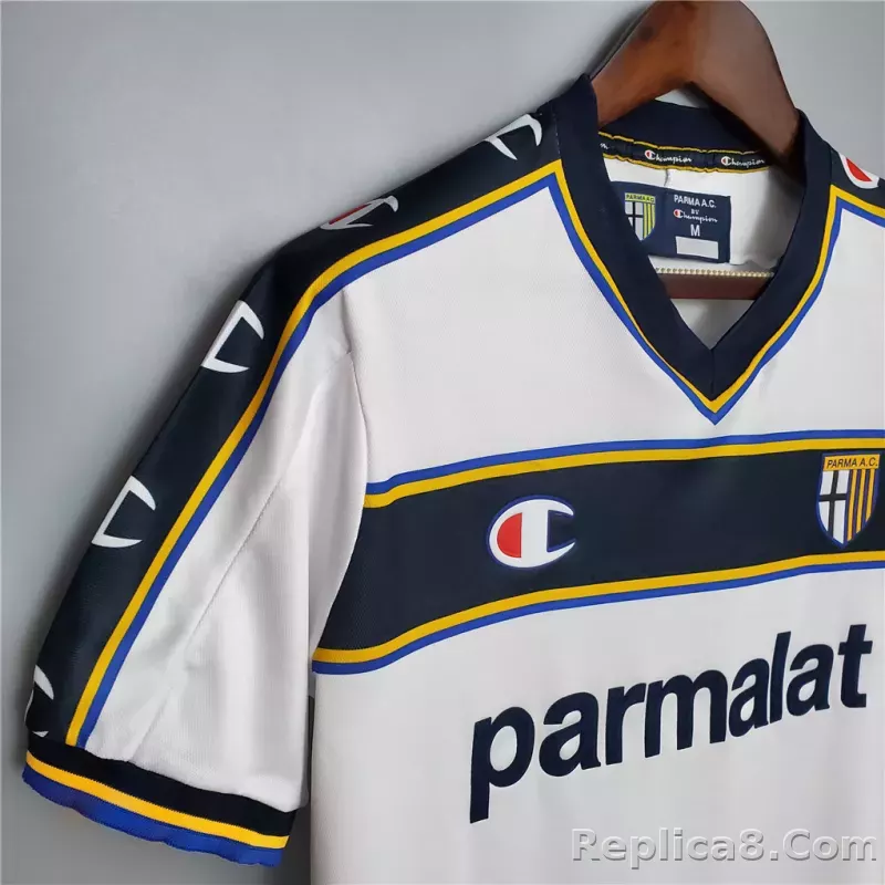 02-03 Parma Calcio Away Soccer Retro Jersey - detail