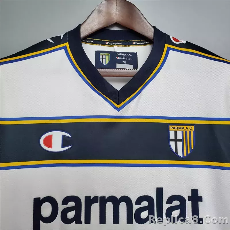 02-03 Parma Calcio Away Soccer Retro Jersey - detail