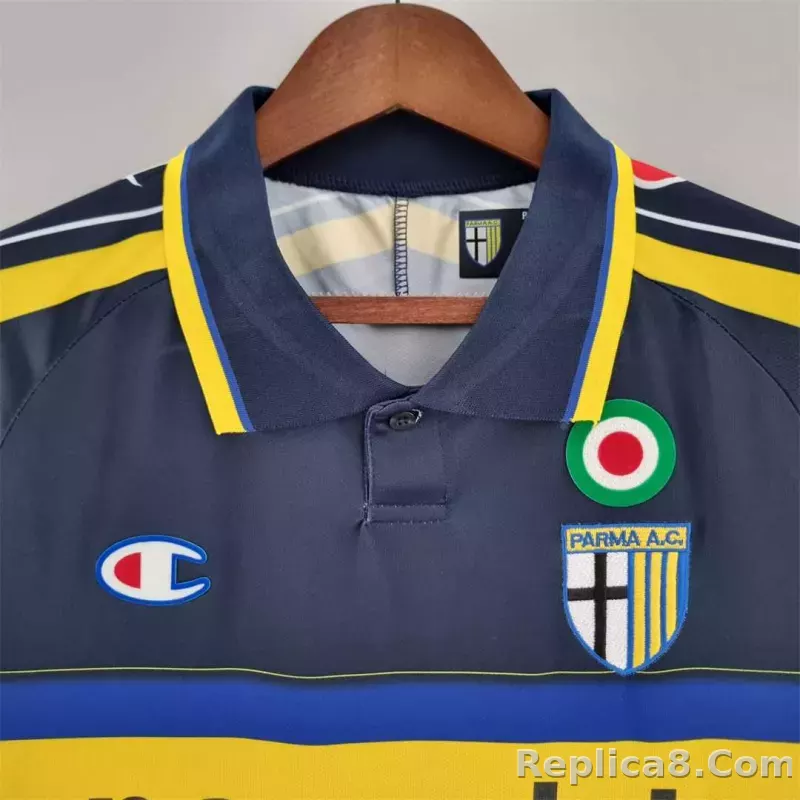 99-00 Parma Calcio Away Soccer Retro Jersey - detail