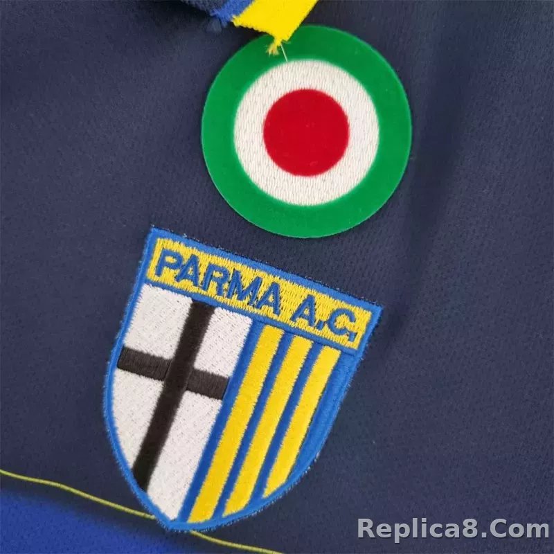 99-00 Parma Calcio Away Soccer Retro Jersey - detail