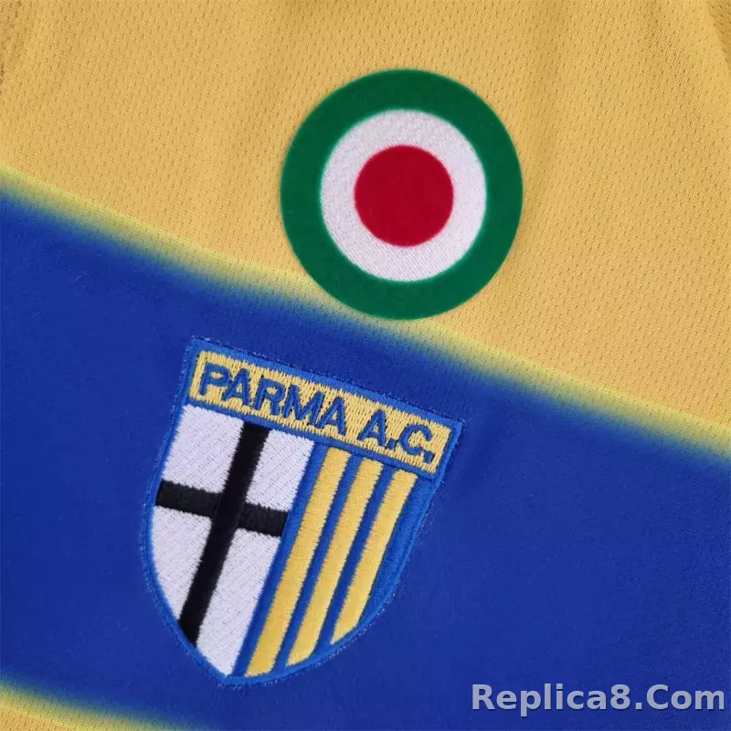 99-00 Parma Calcio Home Retro Soccer Jersey - detail