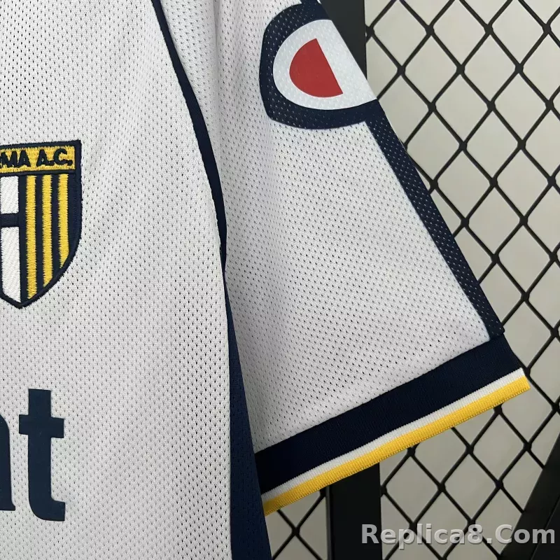 03-04 Parma Calcio Away Soccer Retro Jersey - detail
