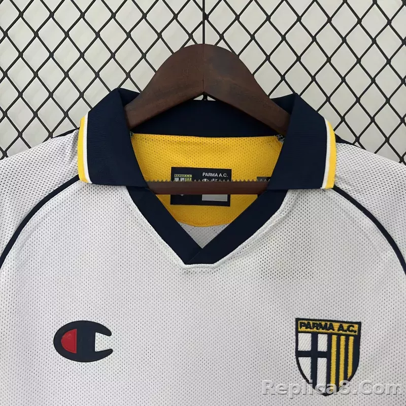 03-04 Parma Calcio Away Soccer Retro Jersey - detail