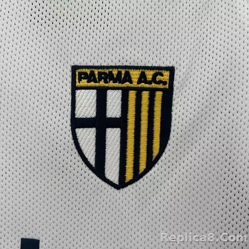 03-04 Parma Calcio Away Soccer Retro Jersey - detail