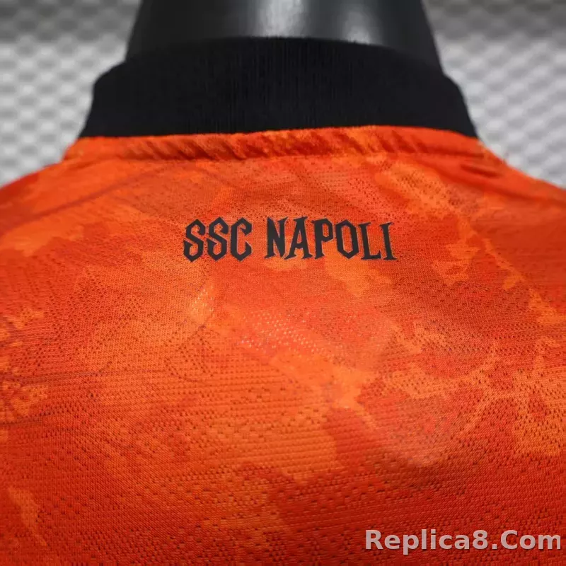 25-26 SSC Napoli Halloween Match Shirt Red - detail