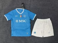 25-26 Napoli Home Soccer Kids Kit Jersey+Shorts - view 1