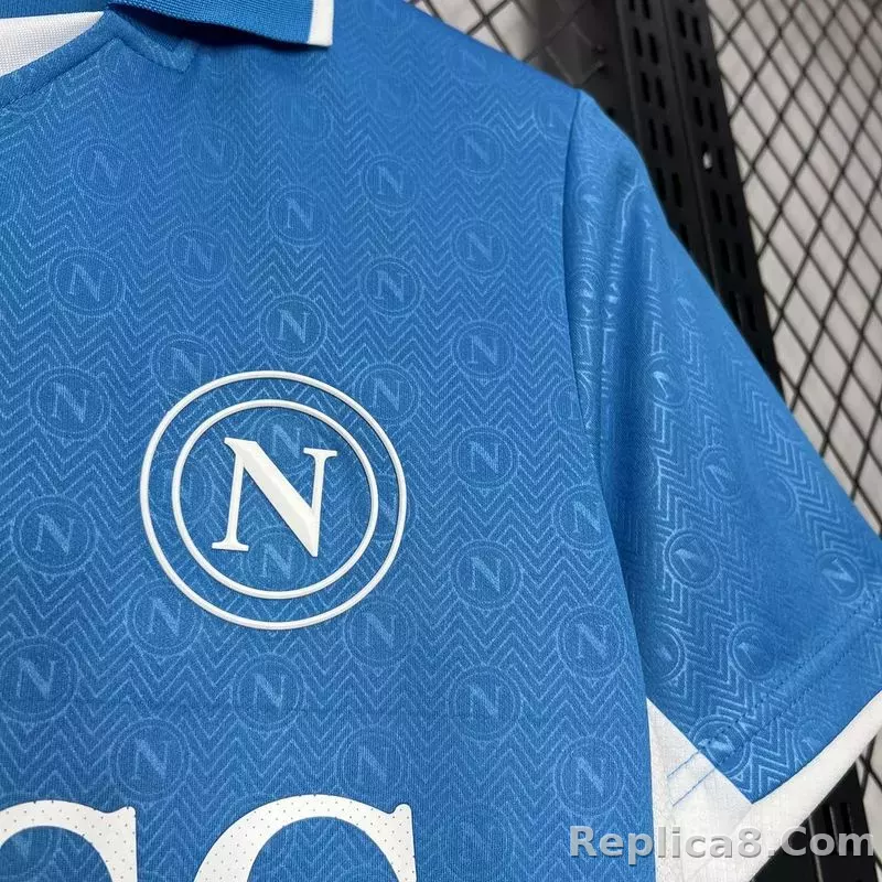 24-25 Napoli Home Soccer Jersey - detail