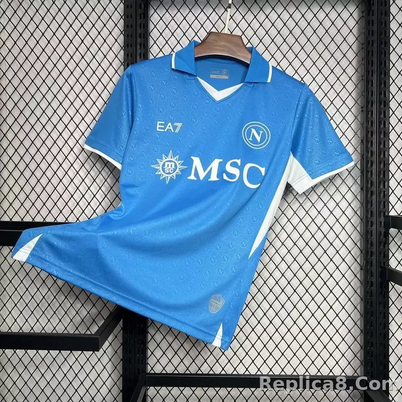 24-25 Napoli Home Soccer Jersey - detail