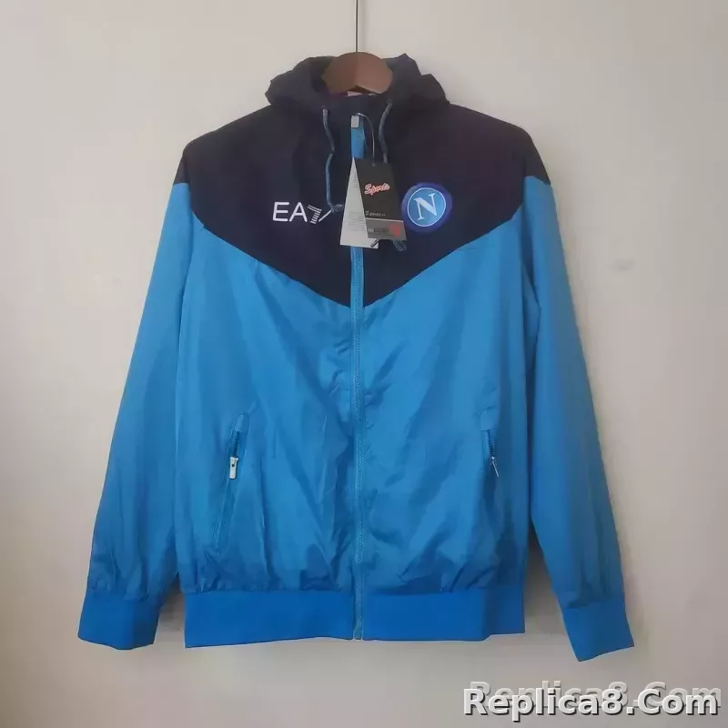 2022/2023 Napoli Windbreaker Blue - detail
