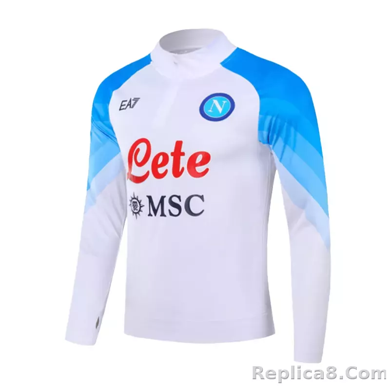 Napoli Zipper Sweatshirt Kit(Top+Pants) White 2023 - detail