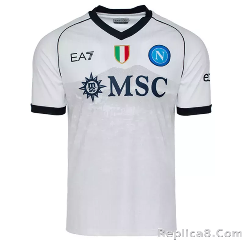 23-24 Napoli  Soccer Jersey Away Replica Fan Version - detail