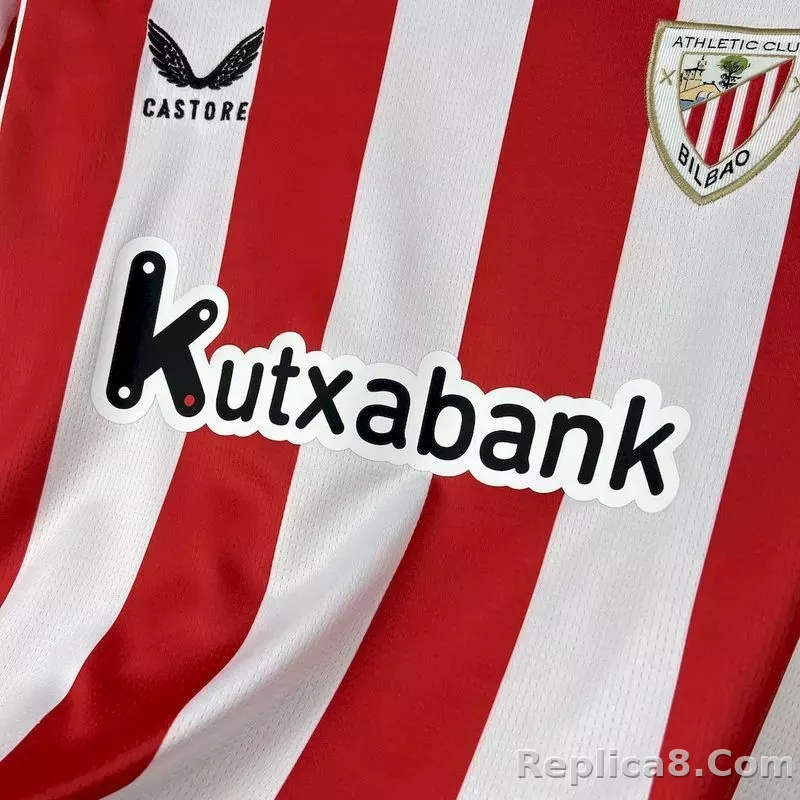25-26 Athletic Club de Bilbao Home Soccer Jersey - detail