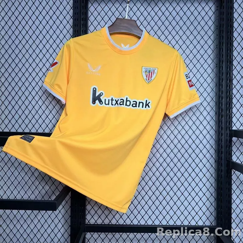 24-25 Athletic Club de Bilbao Yellow Goalkeeper Soccer Jersey - detail