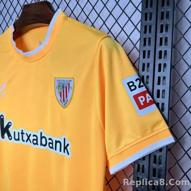 24-25 Athletic Club de Bilbao Yellow Goalkeeper Soccer Jersey - detail